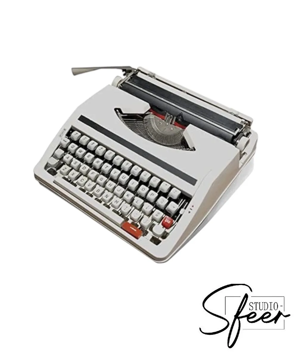 Oude typmachine wit
