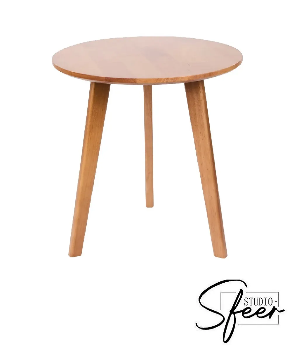 Bijzettafeltje donkere eik