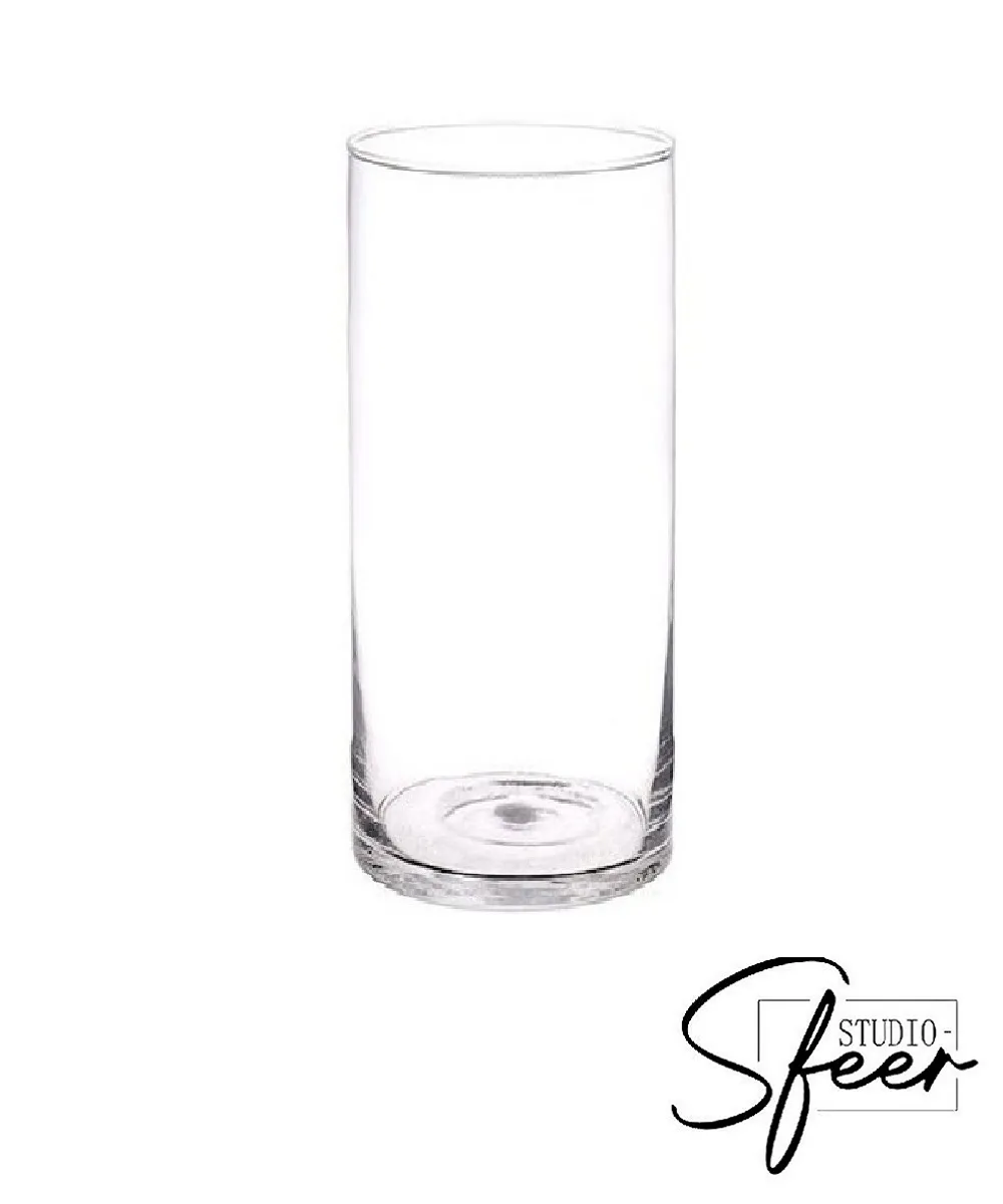 Vaas / windlicht glas helder groot