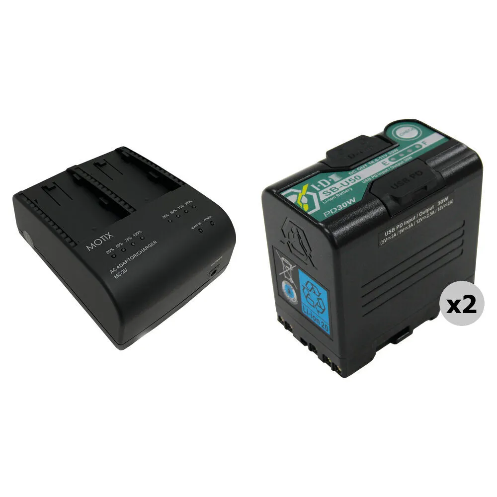 Chargeur 2 batteries BP-U
