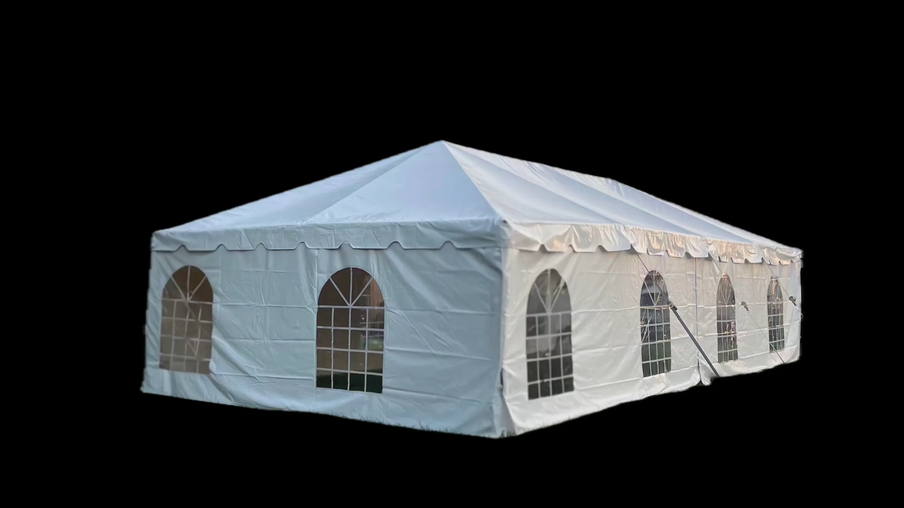 64 Guests Bundle Frame Tent with Resin Chairs
