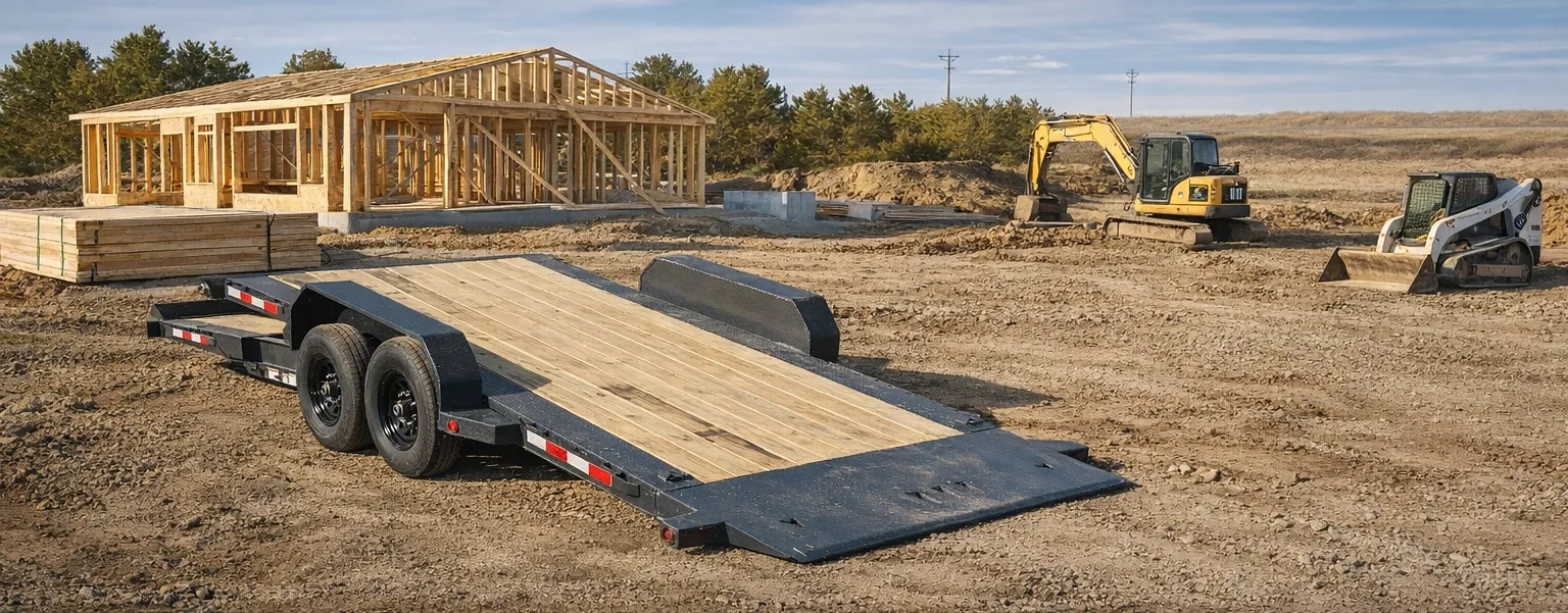 22’ Tilt Bed Equipment Trailer