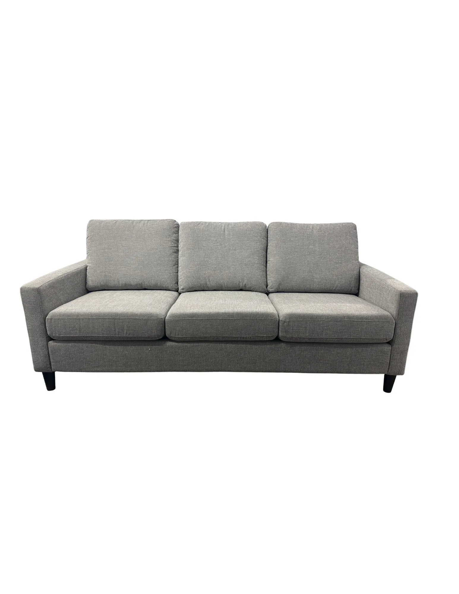 81" Light Gray 3 Cushion Sofa