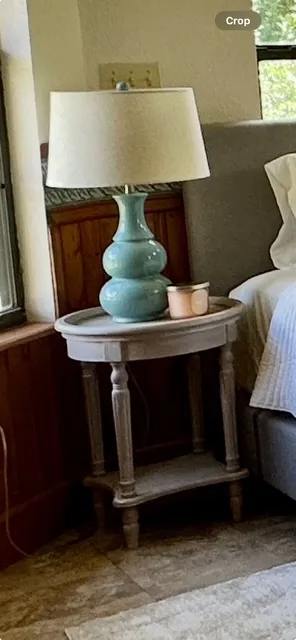 Round French Provincial Side Tables/Nightstands