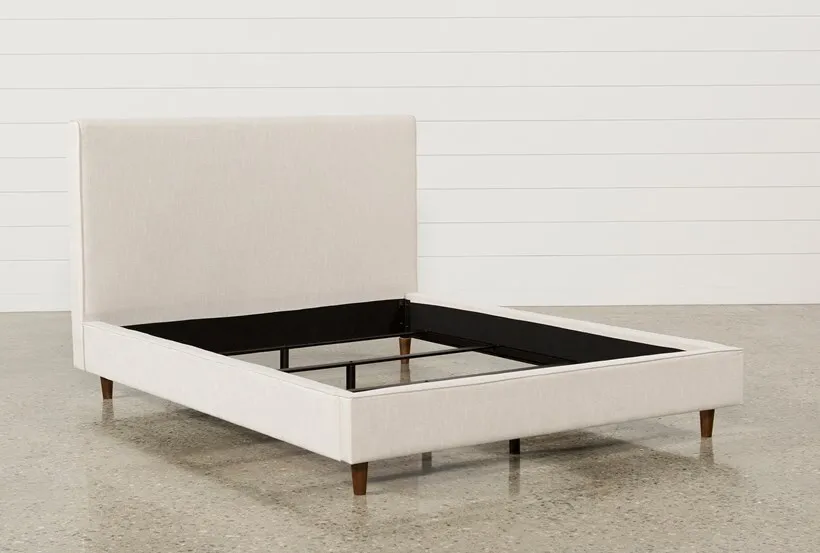 Sand Upholstered Bed - Queen