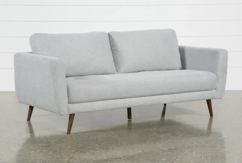 76" Light Gray Modern Sofa 