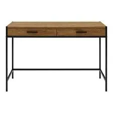48" Oak Wood Desk w/ 2 Drawers