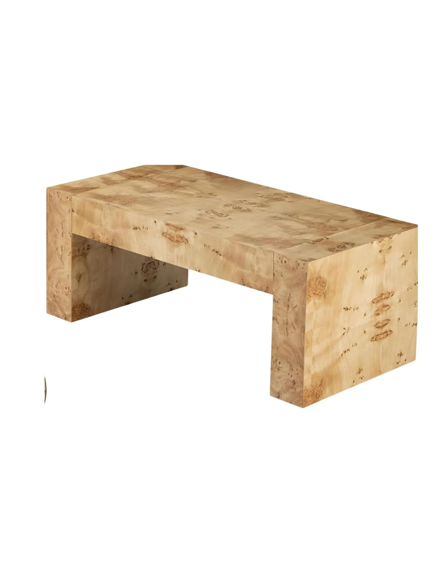 49" Burlwood Coffee Table