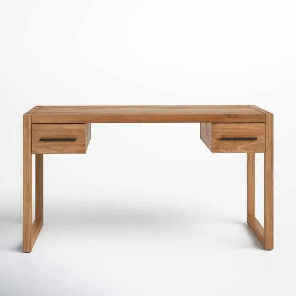 55" Natural Wood Desk