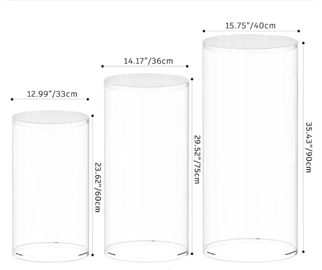 Cylinder Pedestal Bundle – 3 pcs