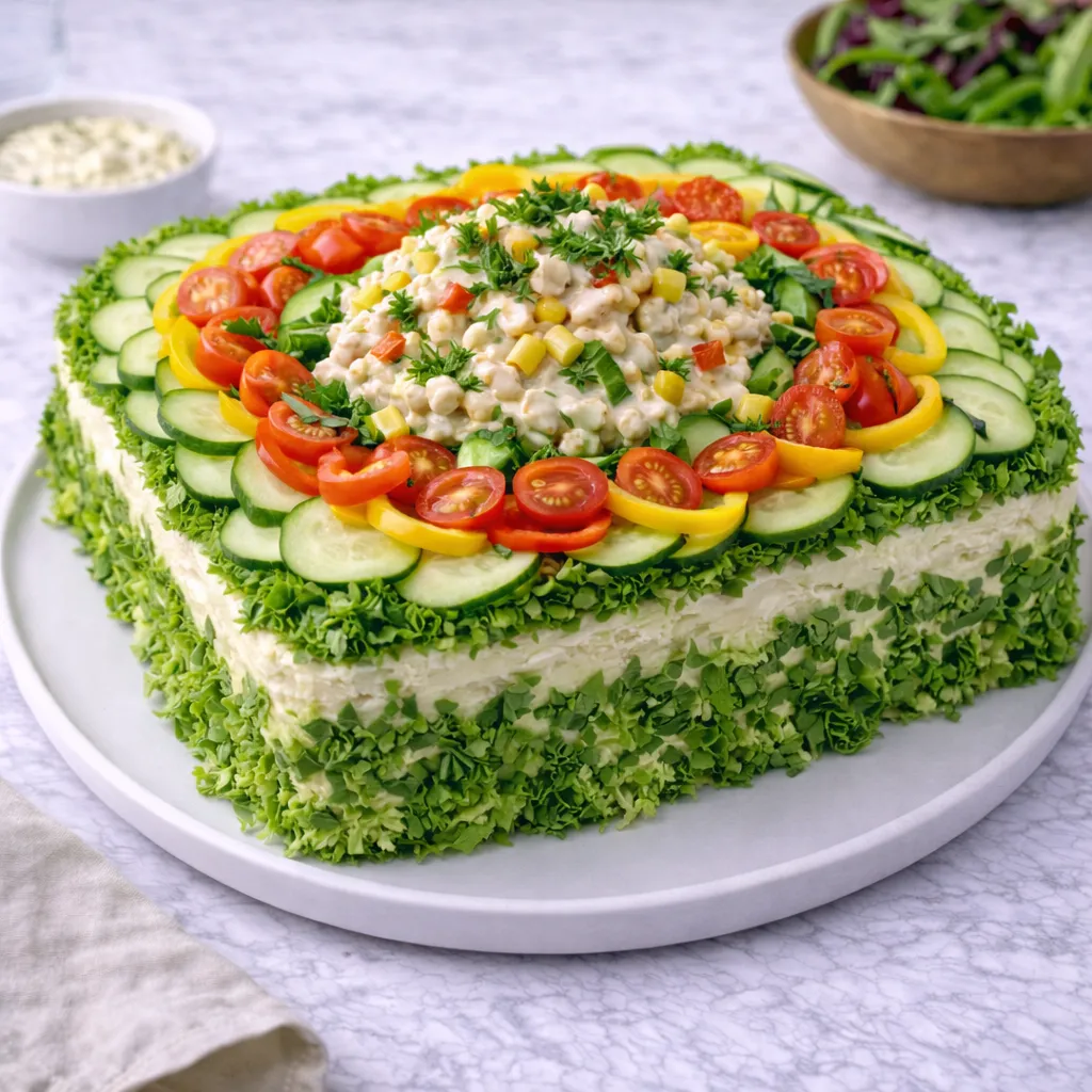 Smörgåstårta - Vegetarisk