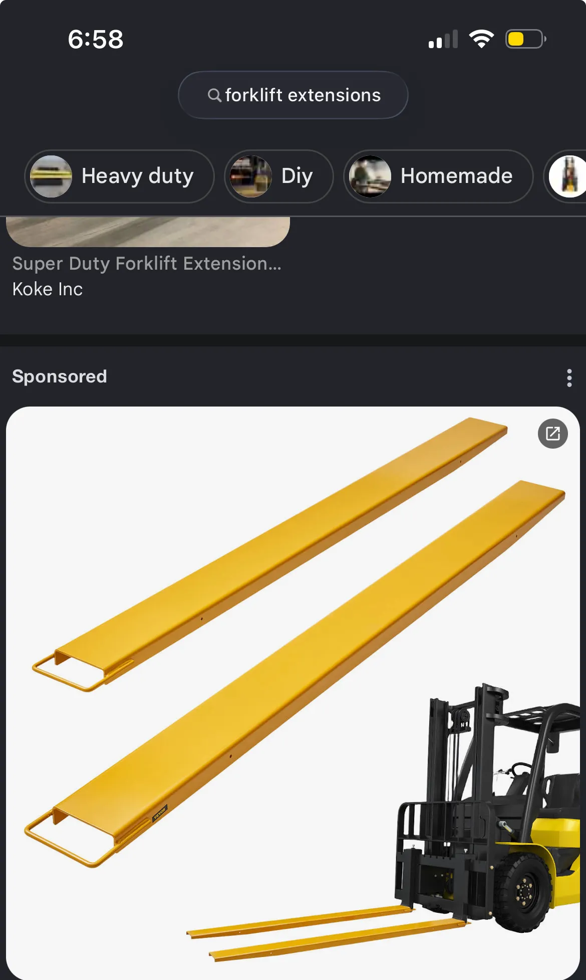 Forklift Extensions
