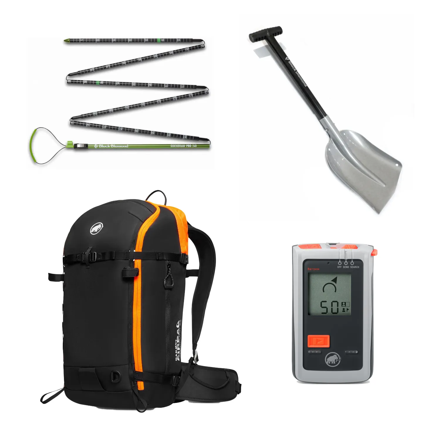 Transceiver, Airbag + Avalanche Safety Gear