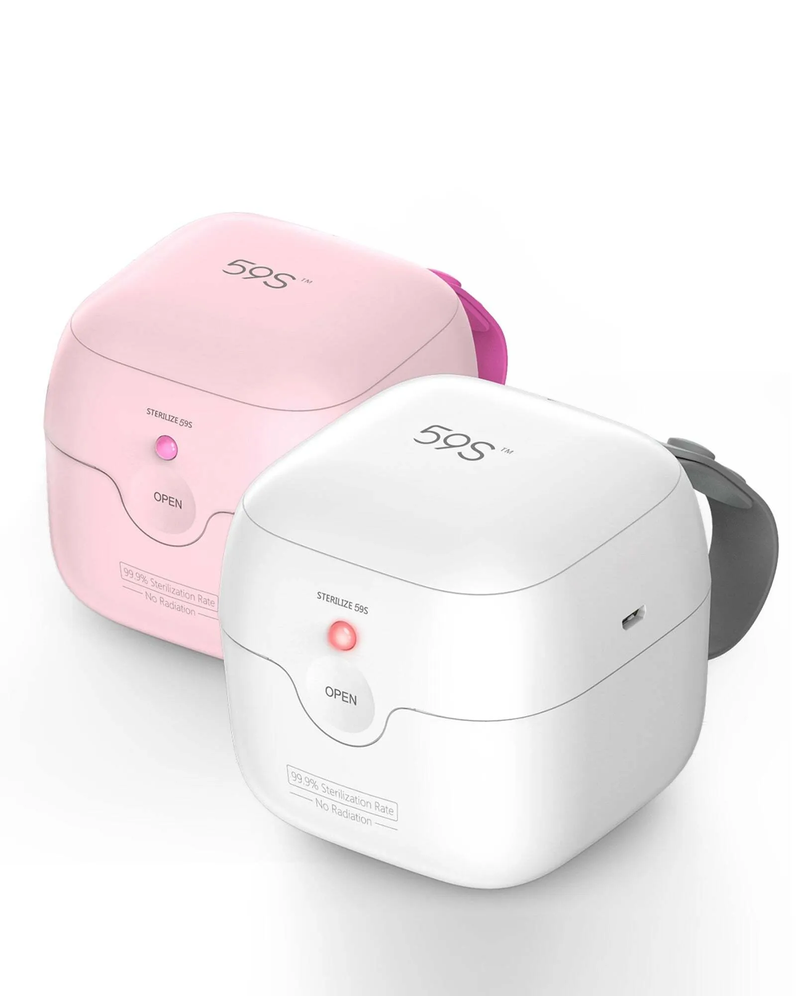 59S Mini Sterilizer Box S6 for Baby Pacifier – Pink