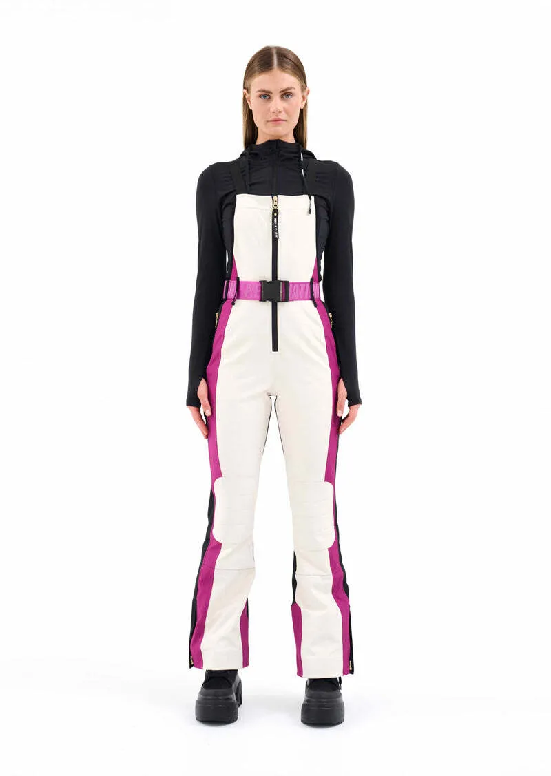 PE NATION <br> ST. MORTIZ BOILER SUIT IN PEARLED IVORY Size S <br> RRP $912