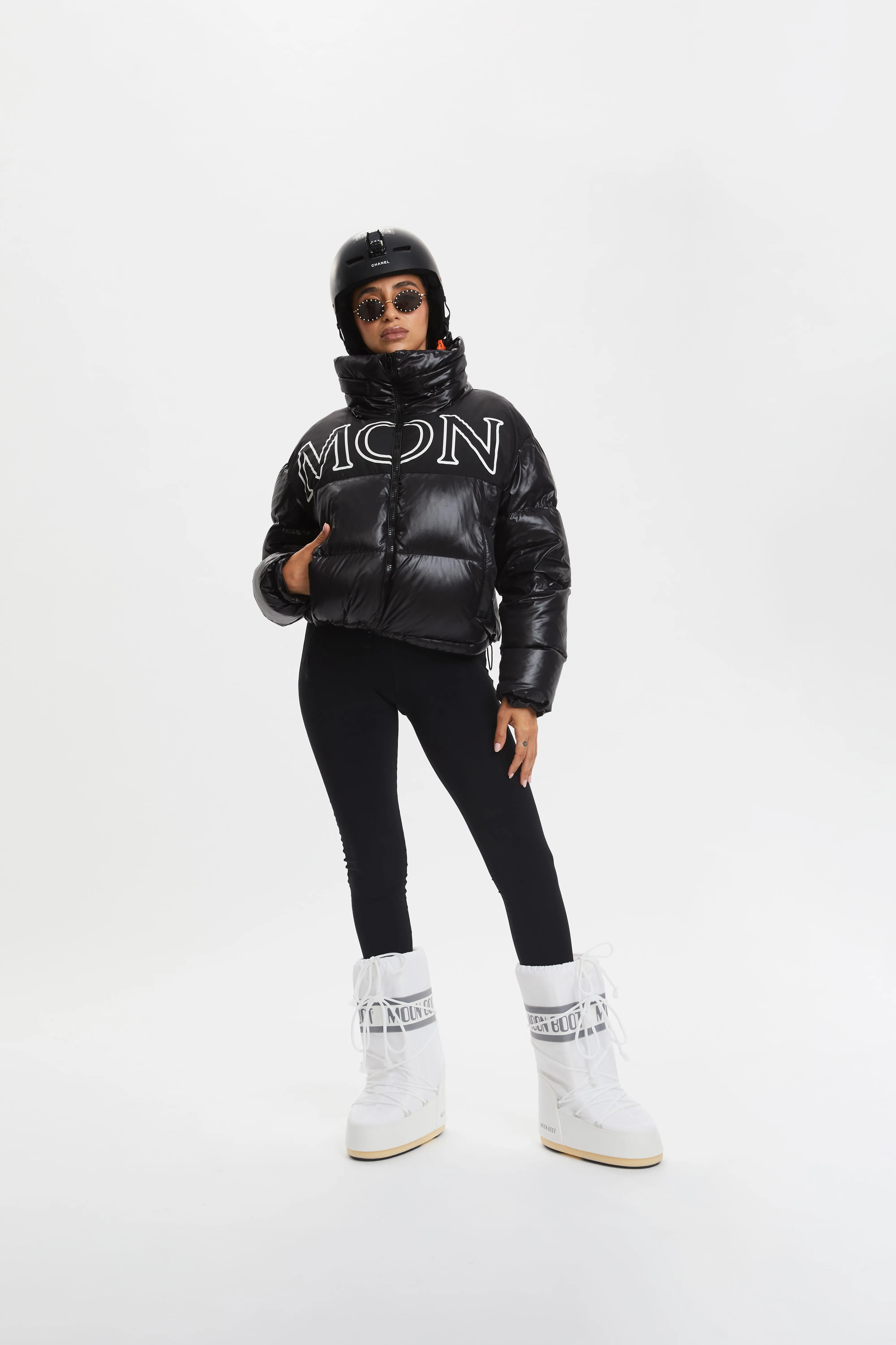 Moncler MONTCLA <br> Puffy Down Jacket in black Size 2 <br> RRP $2600