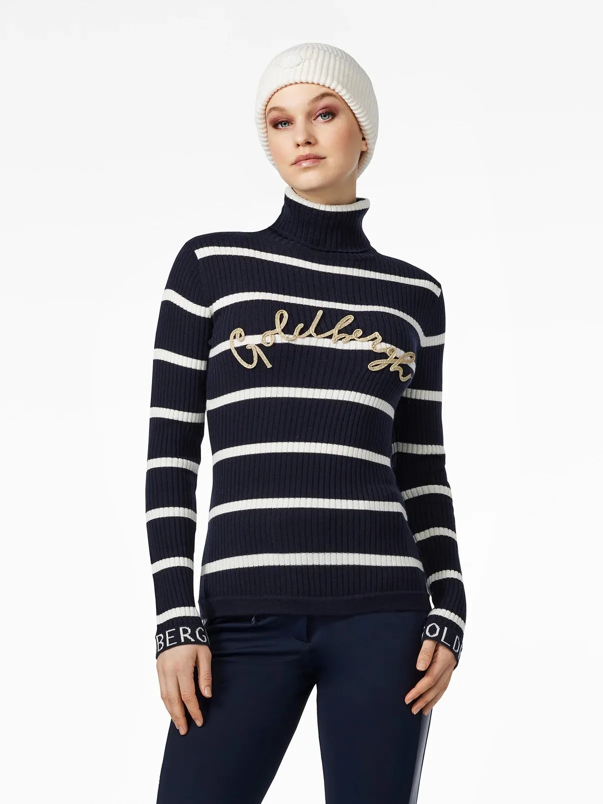 GOLDBERGH <br> BLACK KNIT SWEATER  S <br> RRP $620