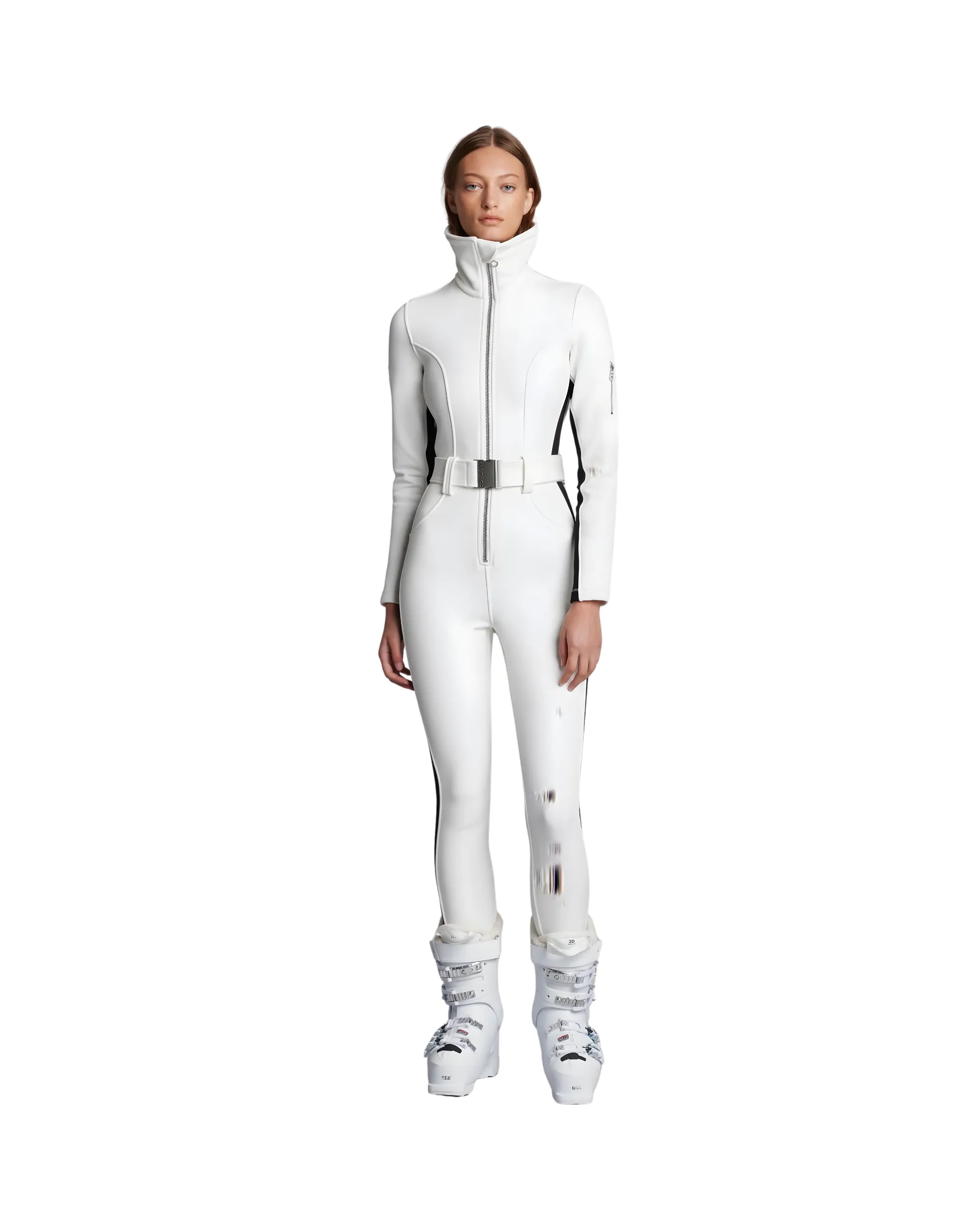 CORDOVA <br> Striped Ski Suit WHITE Size 6 <br> $2850