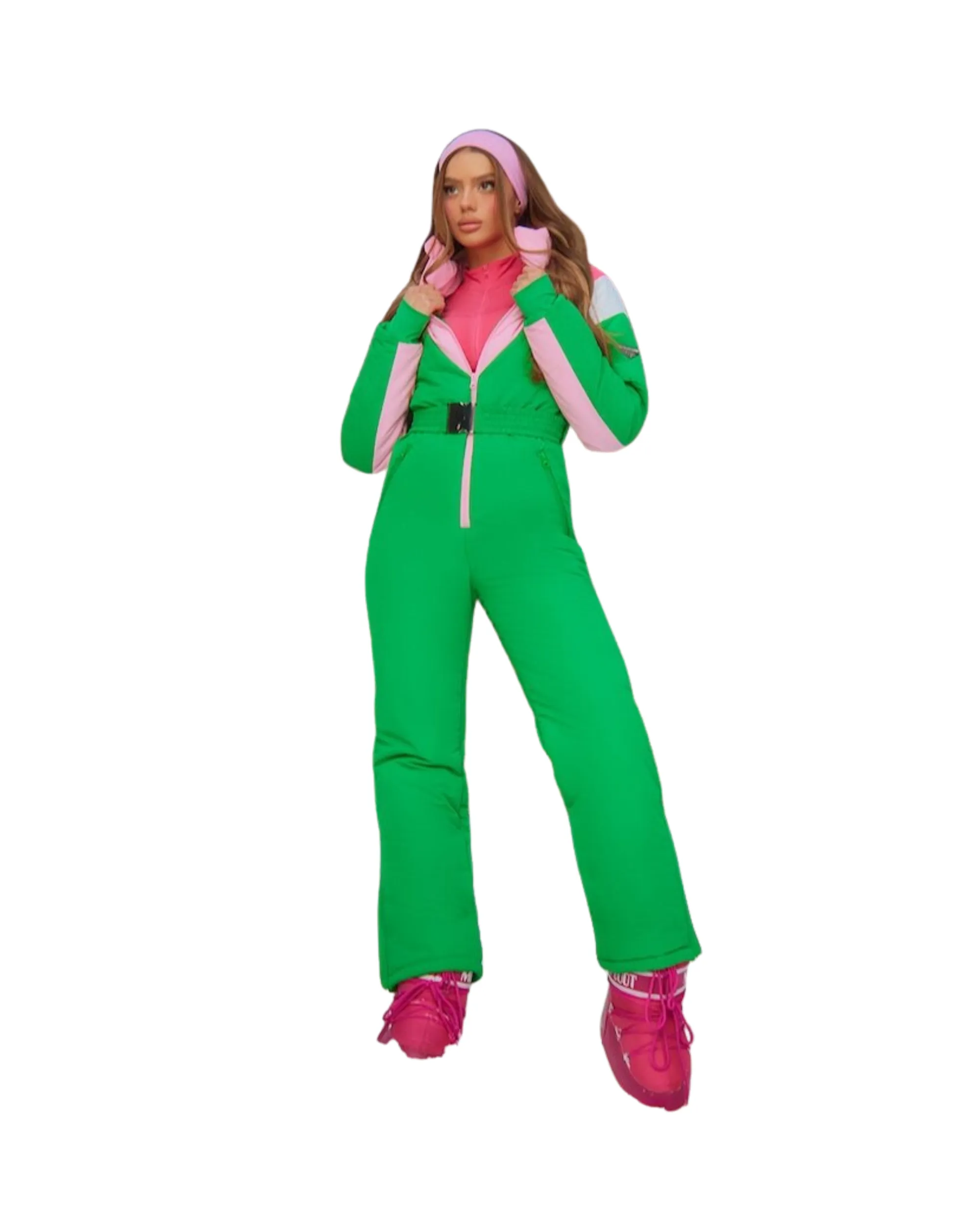 PRETTY LITTLE THING <br> Contrast Belted Snowsuit M <br> RRP $560