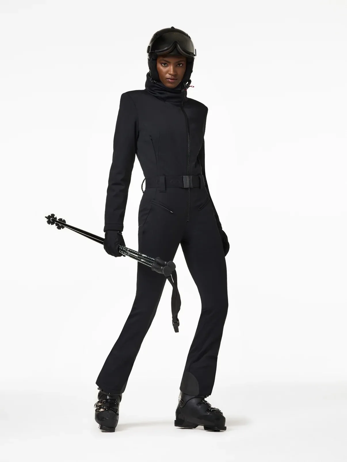 GOLDBERGH  <br> BLACK COLLET SKI SUIT 10 <br> RRP $2200