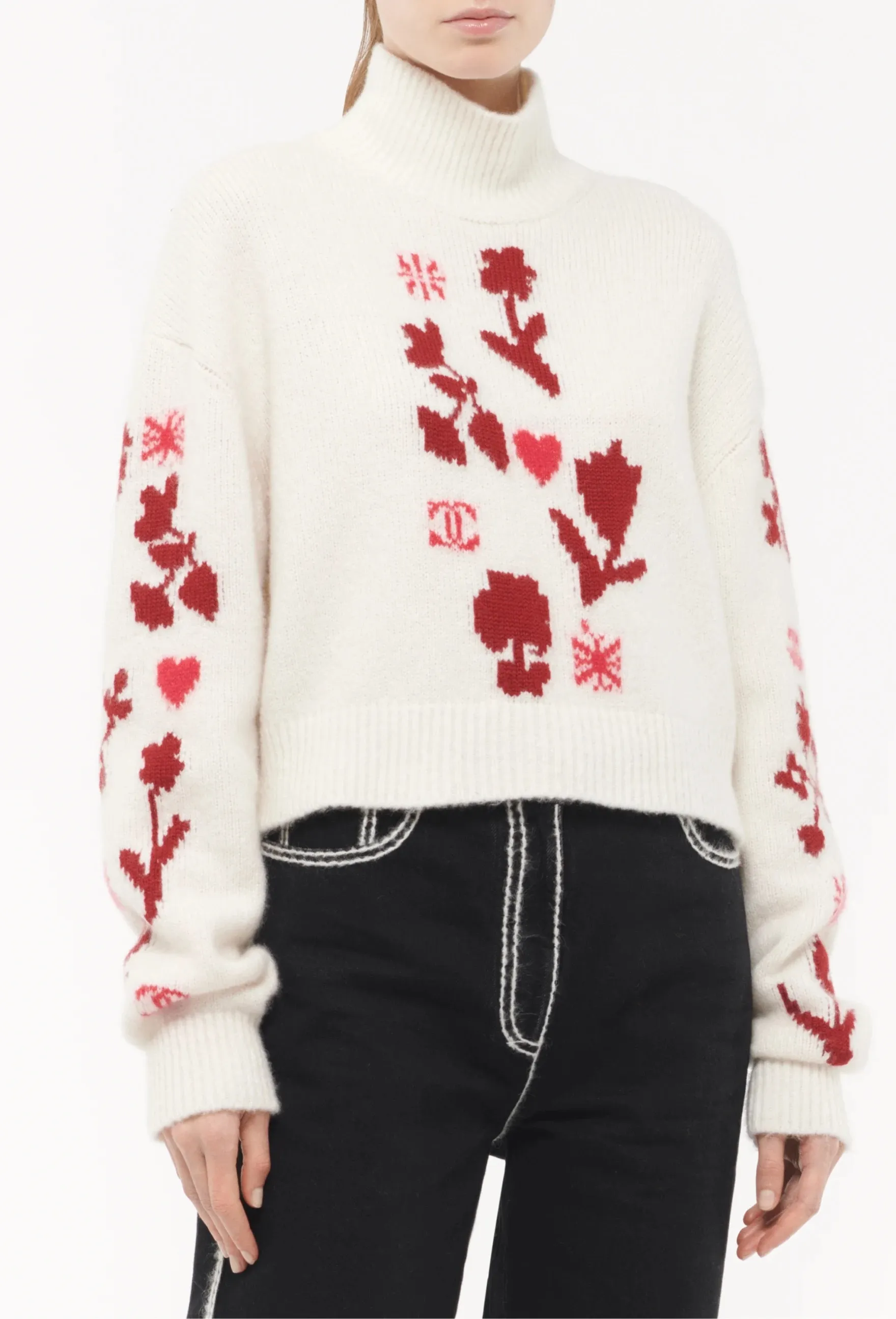 CHANEL COCO NEIGE 2024/25 COLLECTION  SWEATER - Size 38FR