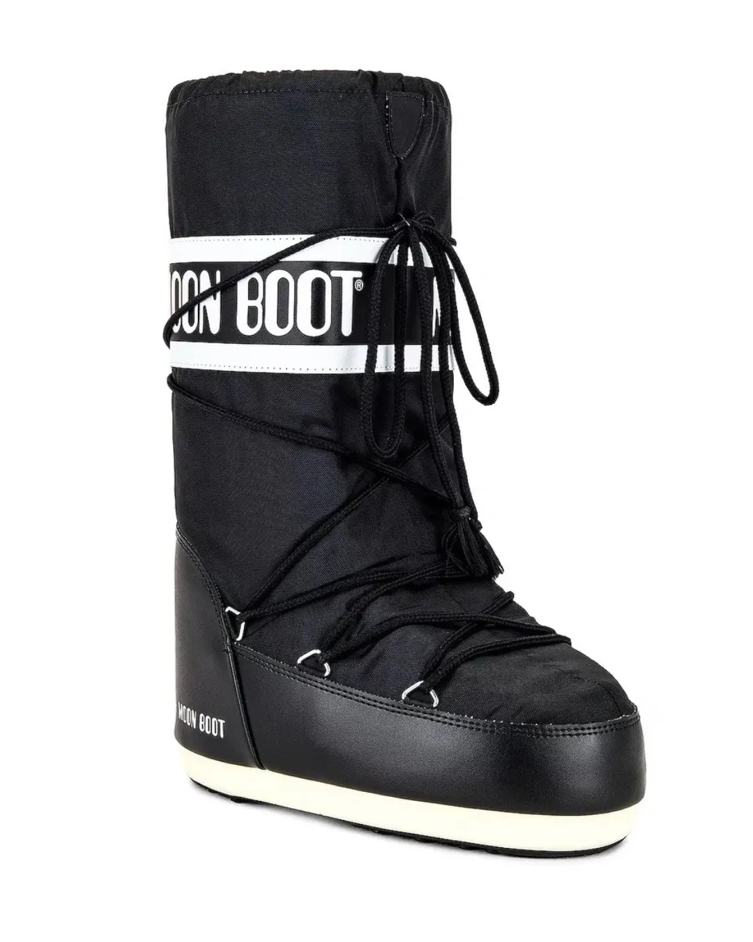 MOON BOOT <br> Logo Detailed Lace-Up Boots Black Size 39-41 <br> RRP $602