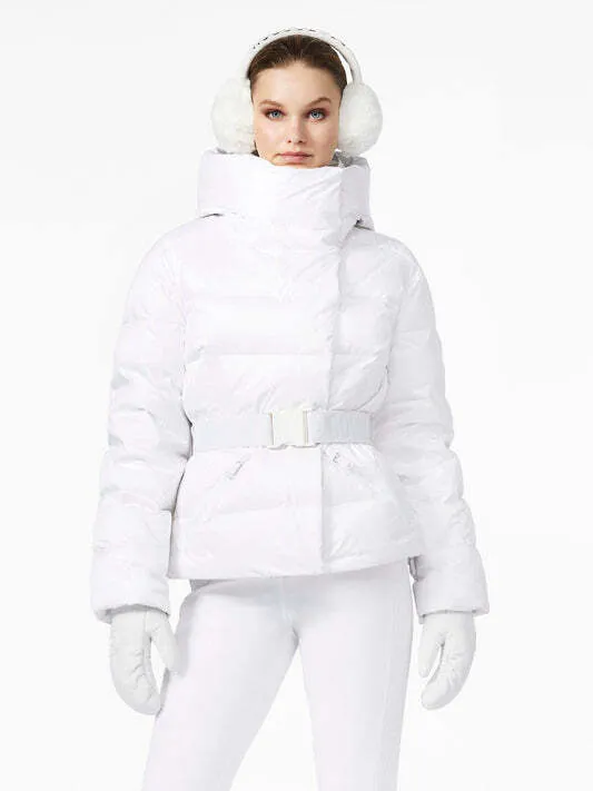 GOLDBERGH <br> WHITE BEA SKI JACKET SIZE 8 <br> RRP $1500