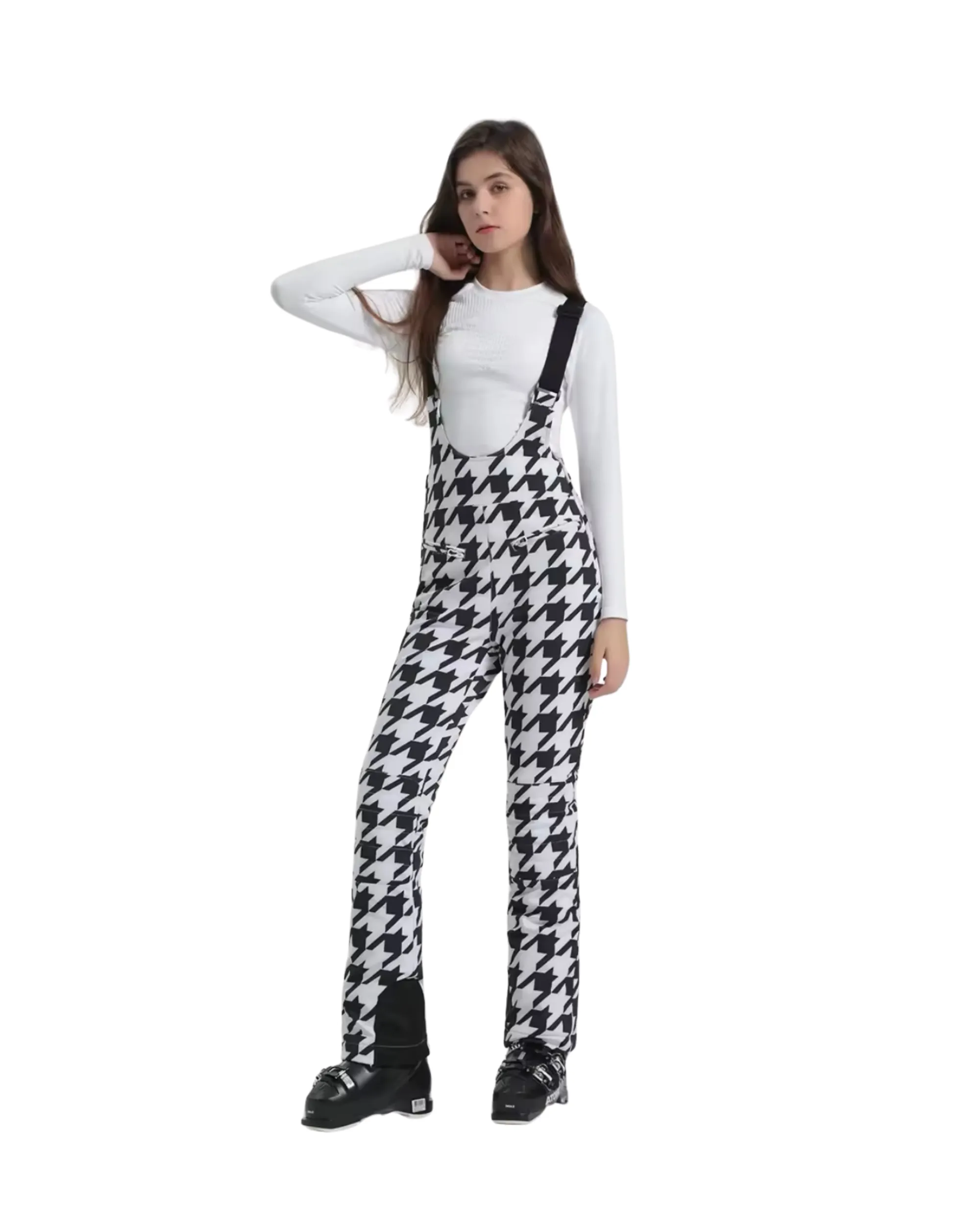 GSOU SNOW <br> HOUNDSTOOTH SKI PANTS 6/8 <br> RRP $900