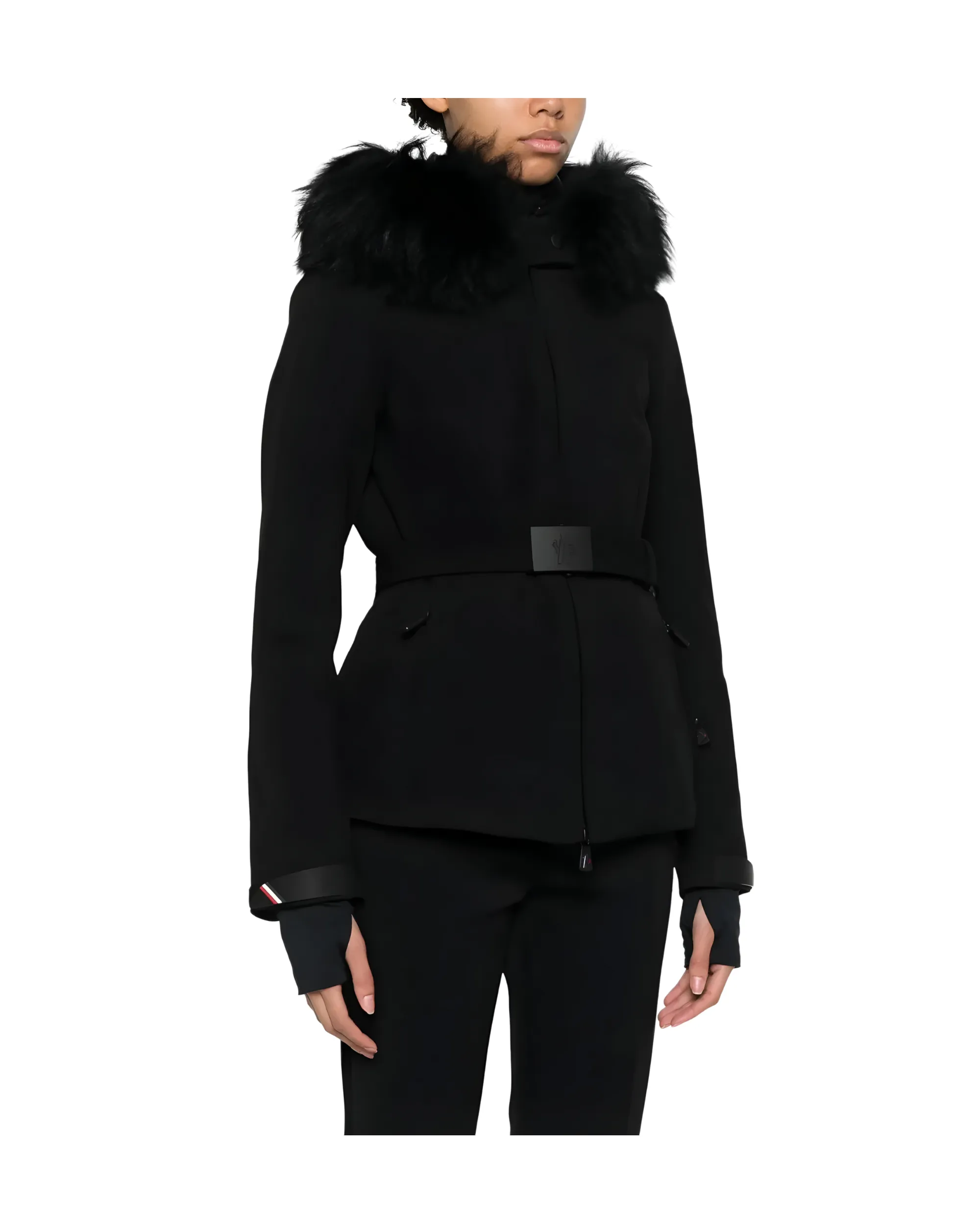 MONCLER GRENOBLE <br> Laplance GORE-TEX Shearling-Trimmed Ski Jacket SIZE 1 <br> RRP $6080