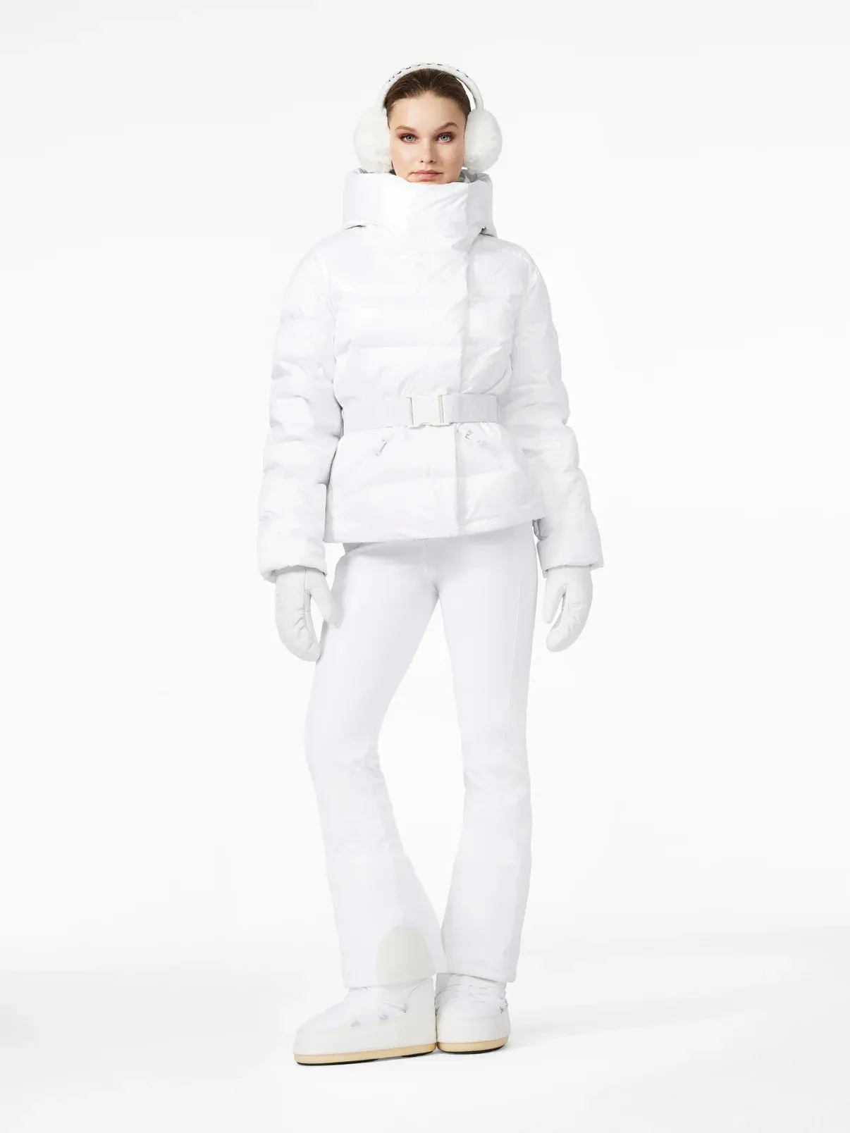 GOLDBERGH <br> WHITE BEA SKI JACKET SIZE 8 <br> RRP $1500