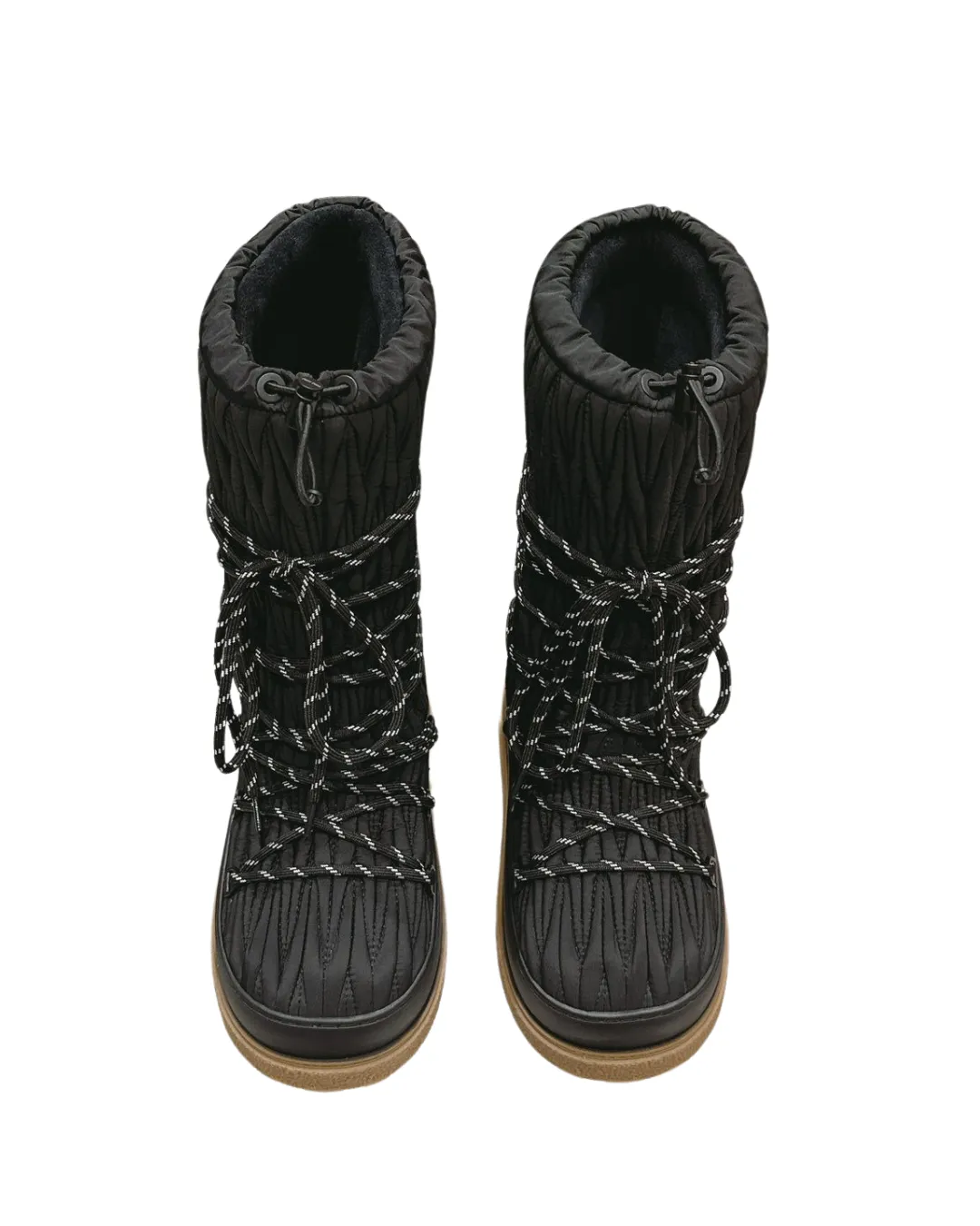 MIU MIU <br> BLACK APRES-SKI BOOTS SIZE 37-39 <br> RRP $2400
