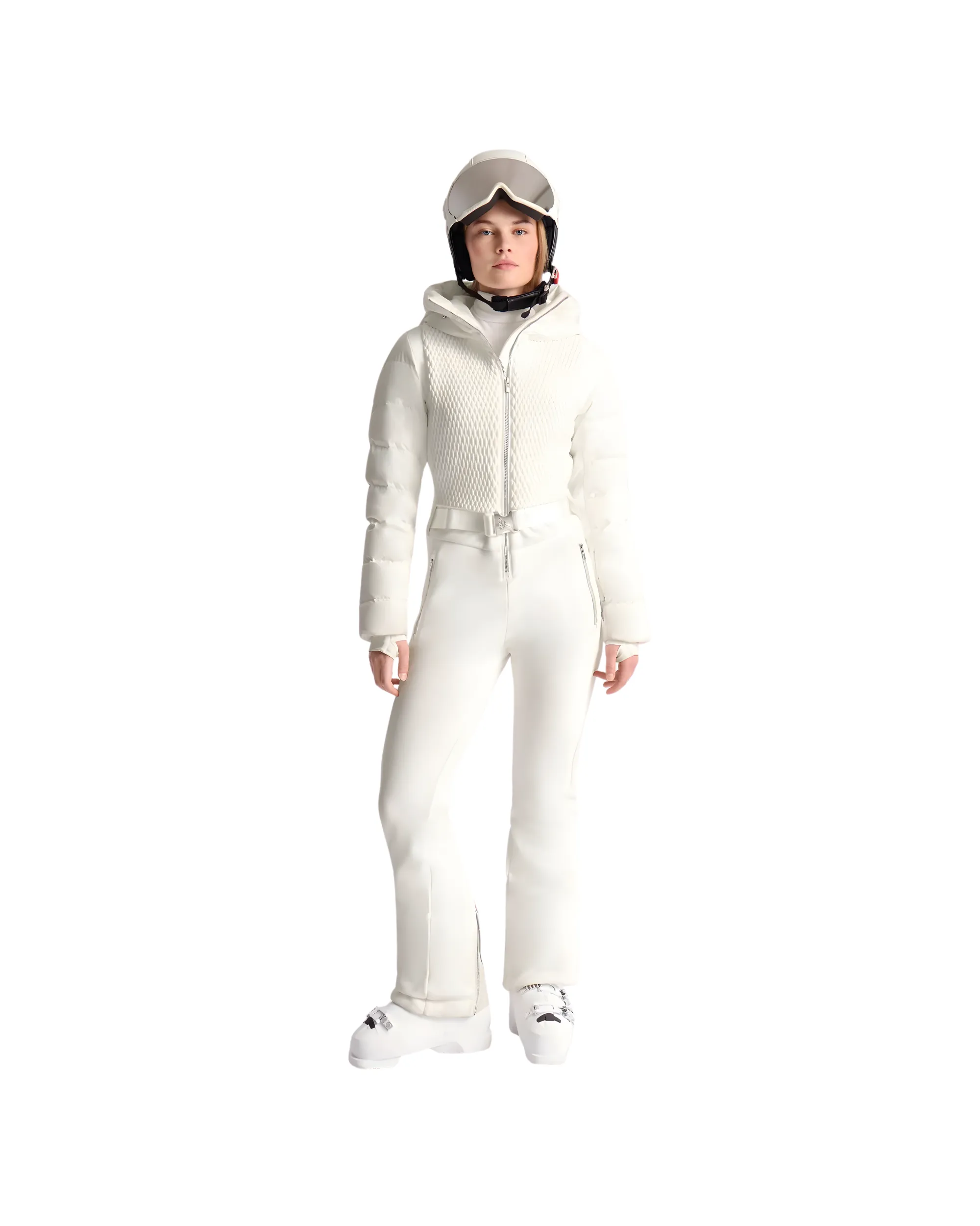 FUSALP <br> WHITE MARIE II SKI SUIT 8 <br> RRP $3200