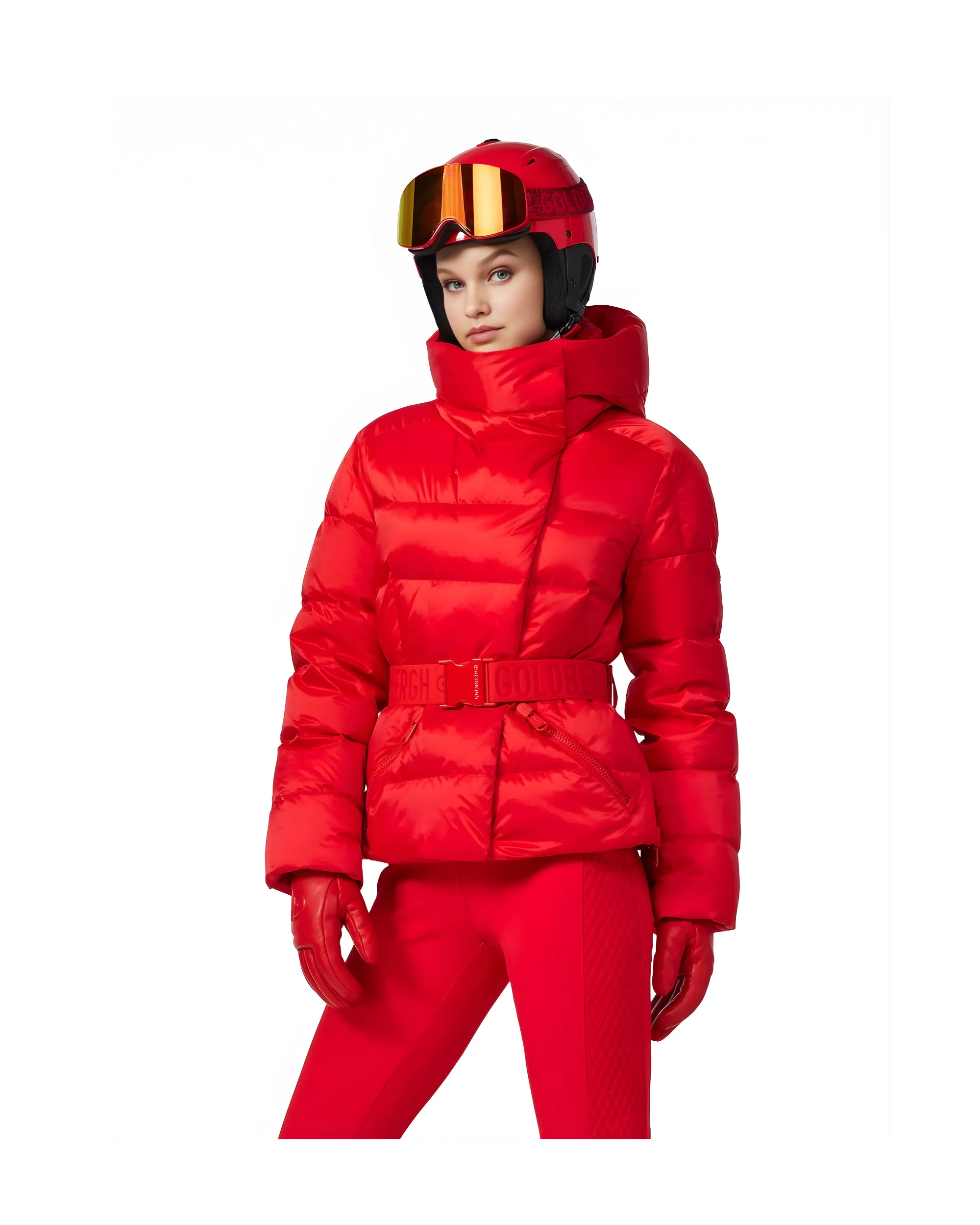 GOLDBERGH <br> RED BEA SKI JACKET RED 8 <br> RRP $1500