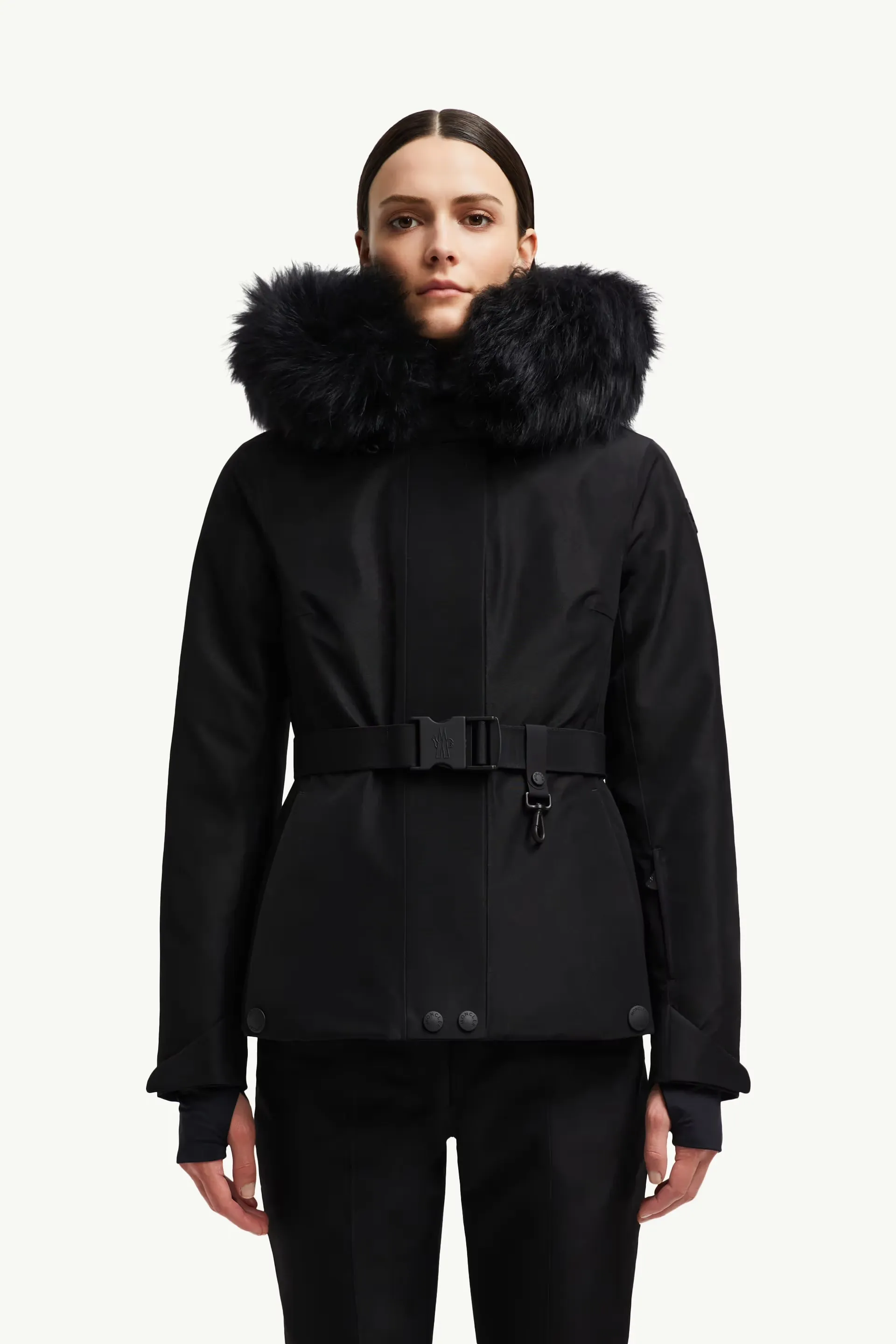 MONCLER GRENOBLE <br> Laplance GORE-TEX Shearling-Trimmed Ski Jacket SIZE 1 <br> RRP $6080