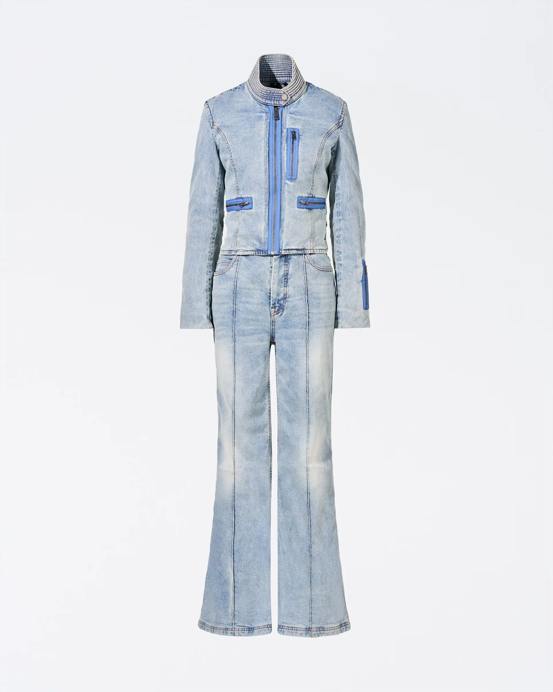 PERFECT MOMENT <br> Zaza Denim Jumpsuit Size S <br> RRP $2250