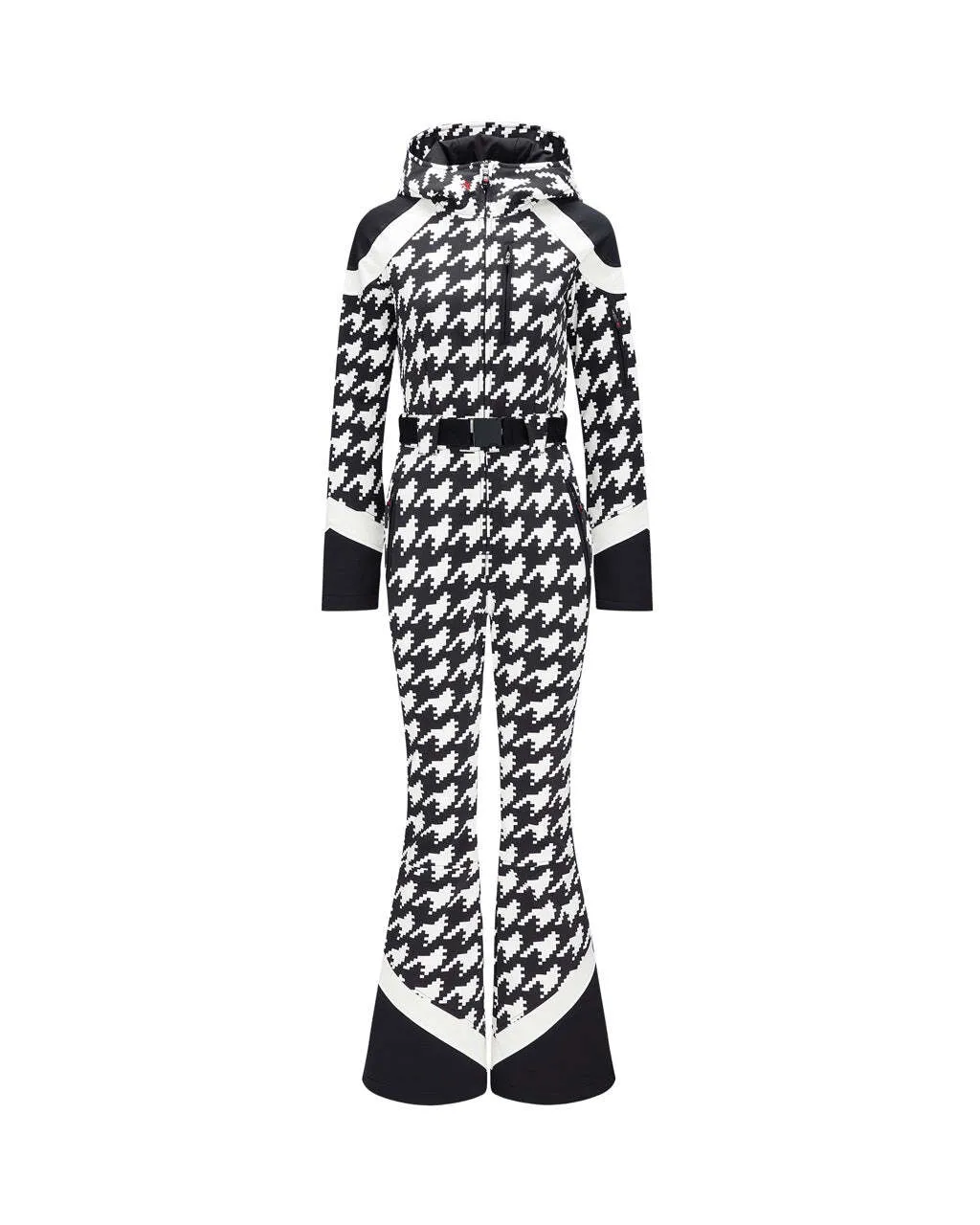 PERFECT MOMENT <br> Houndstooth Allos Ski Suit Size S <br> RRP $ 1,600