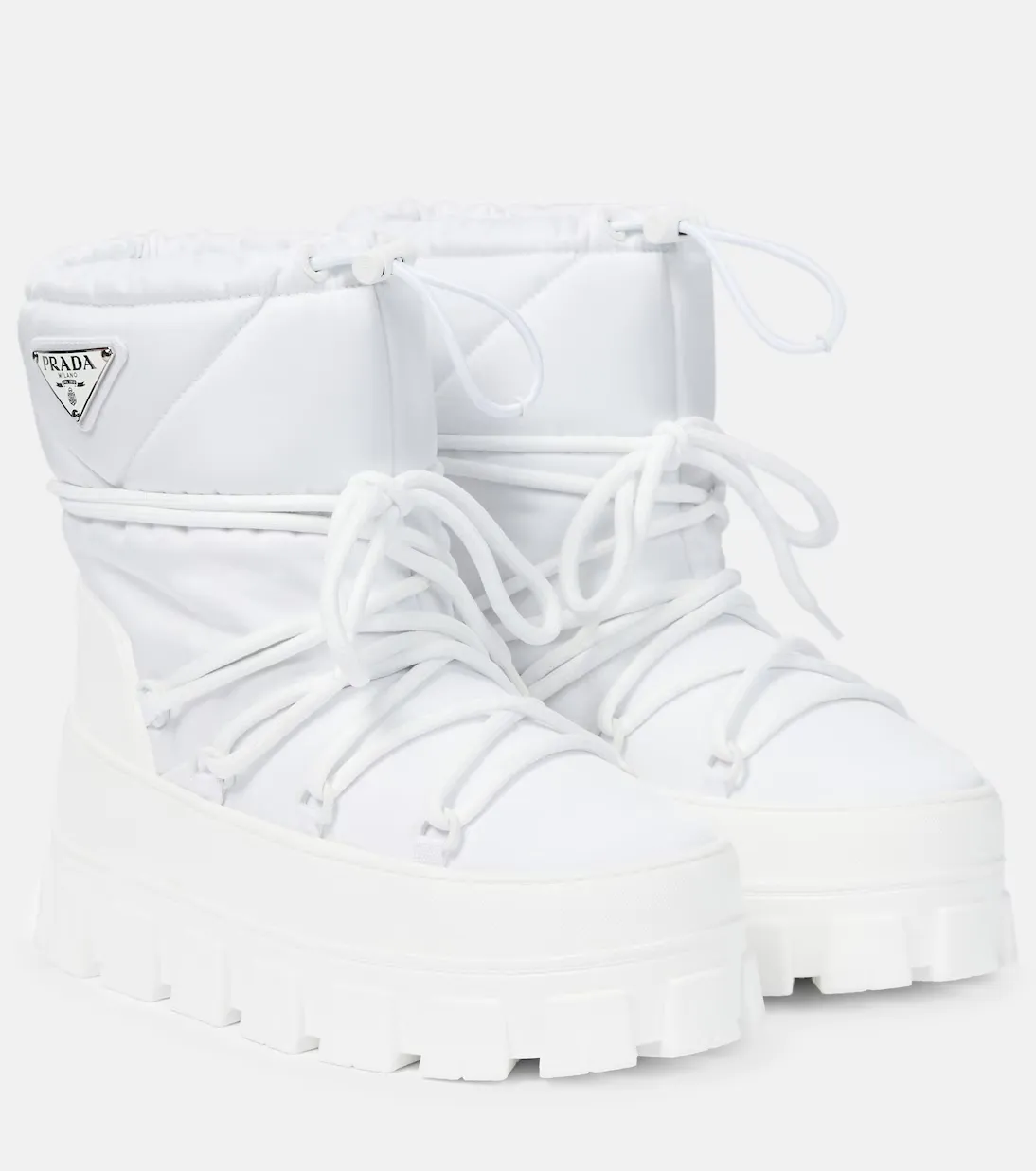 Prada <br> White Snow boots Size 37-39 <br> RRP $2740 