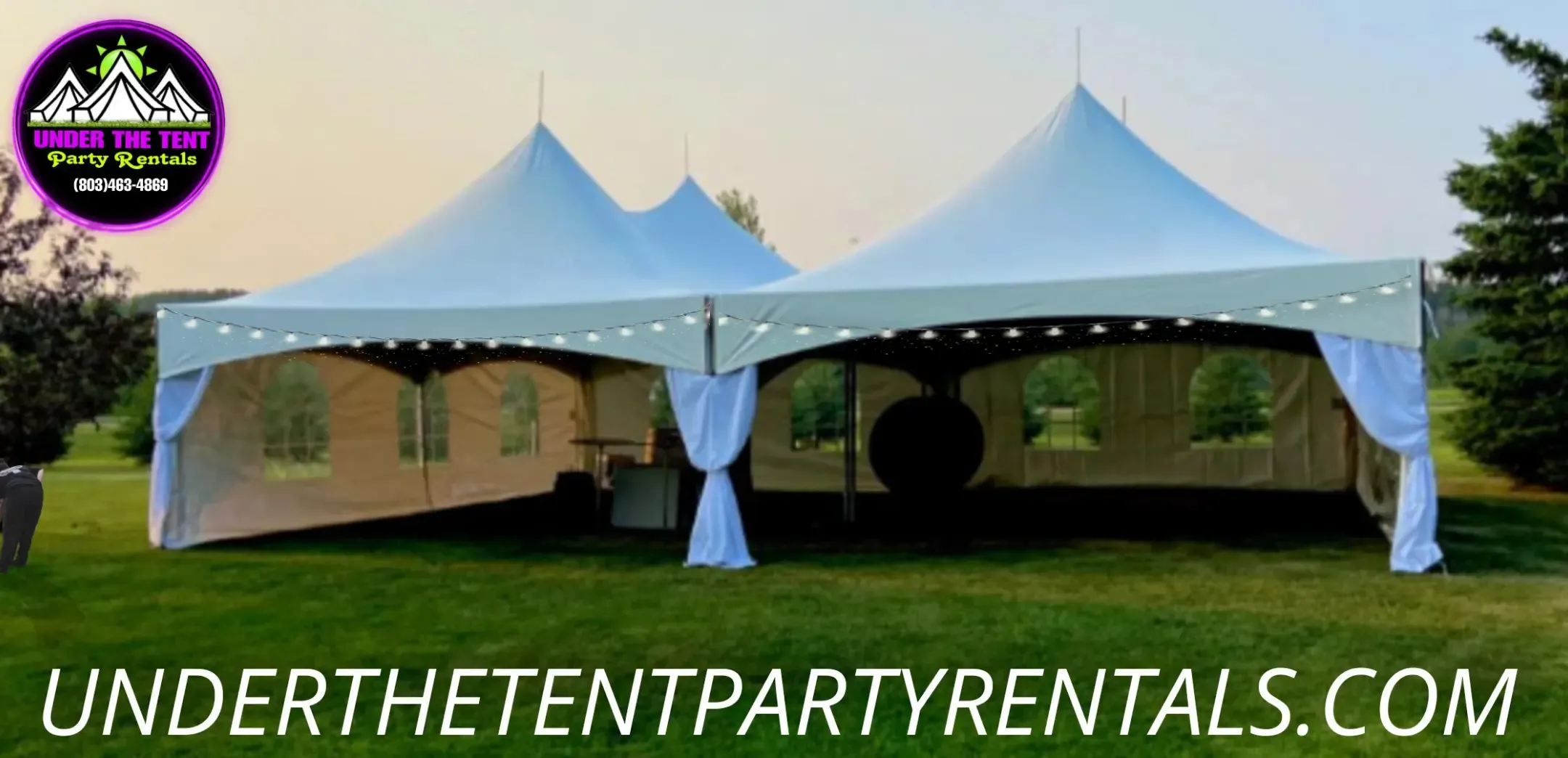 40X40 HIGH PEAK TENT (160-200 SIT DOWN DINNER) 
