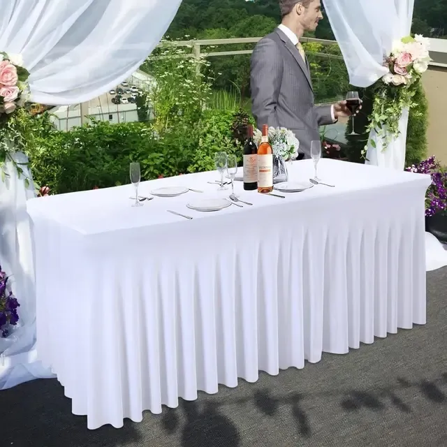 DRAPED SPANDEX BANQUET TABLE COVER