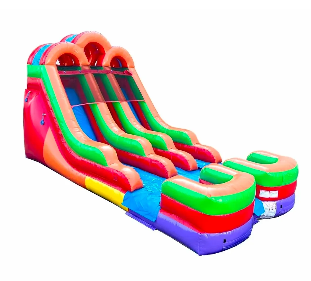 15FT WET/DRY DUAL LANE SLIDE