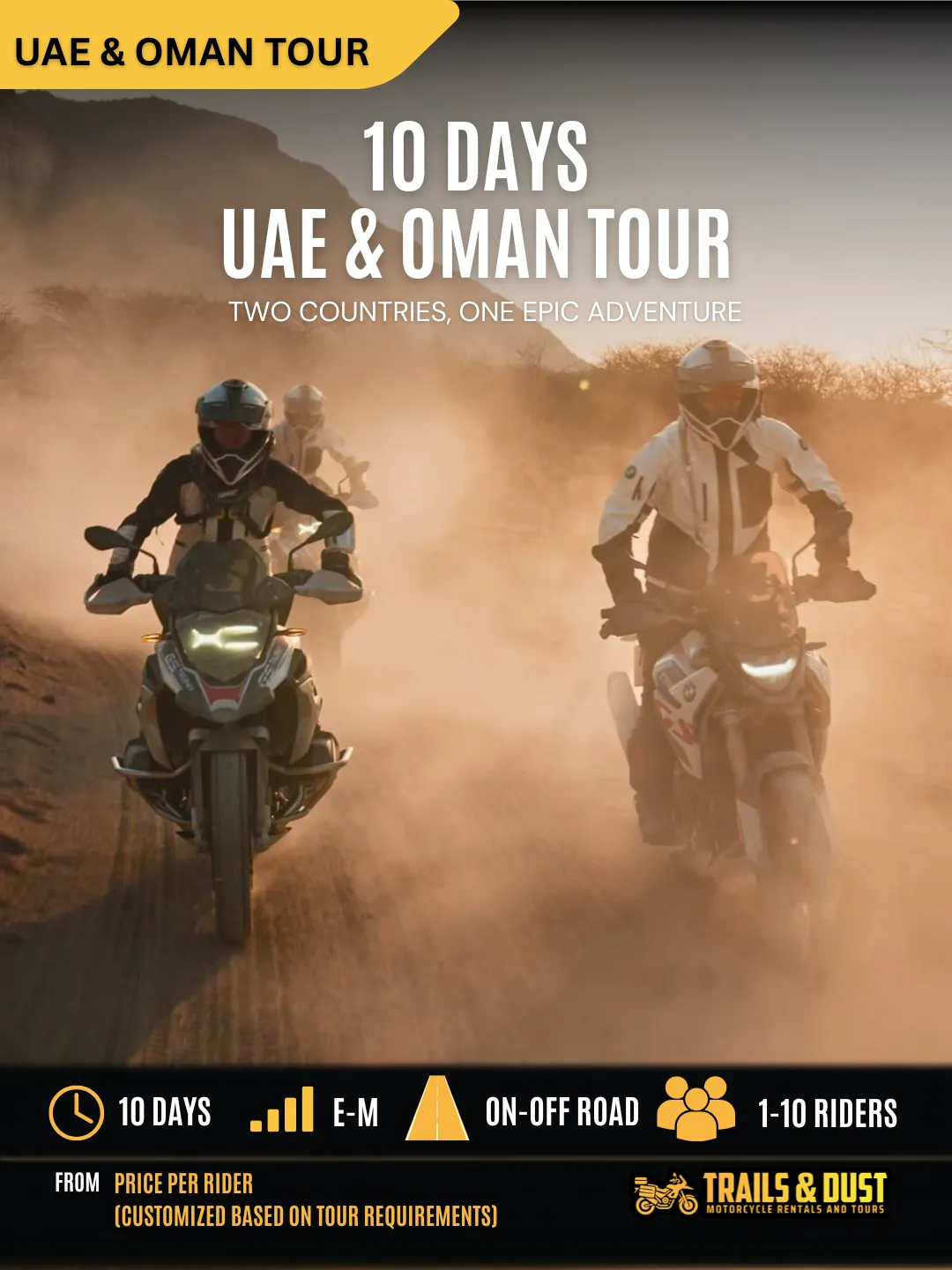 UAE- OMAN Motorcycle Tour (10 Days)