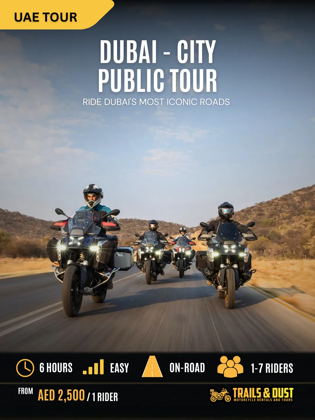 Dubai  Motorcycle Public Tour (6 Hours)