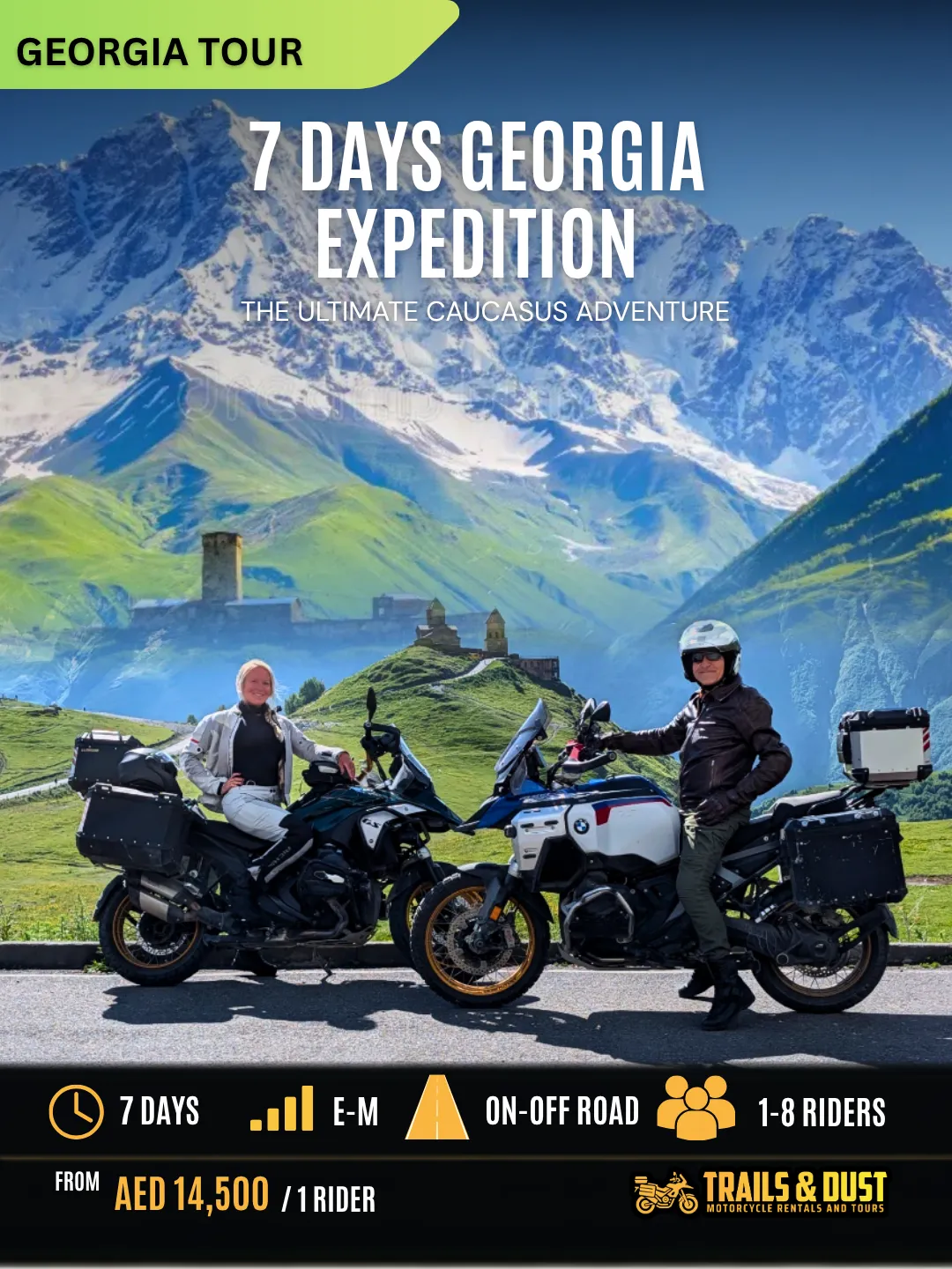 Georgia Summer Tour- (7 Days, 6 Nigths and 5 Riding Days) July 2026