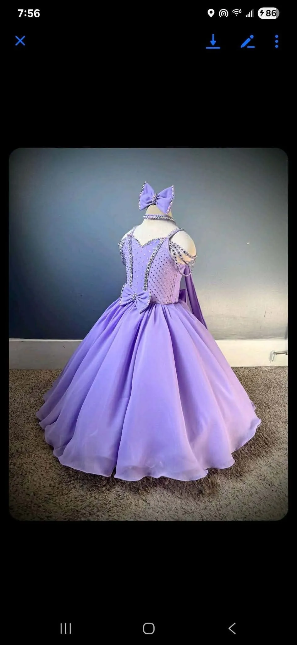 TT- 2 Lilac Boo Bear Long Dress