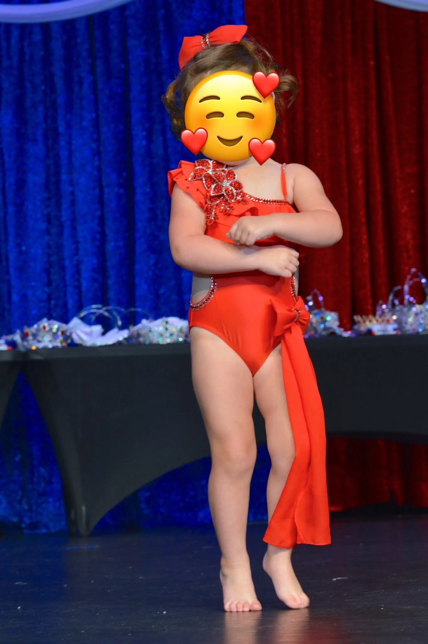 AM- Red Ember Glitz Swim 18/3 