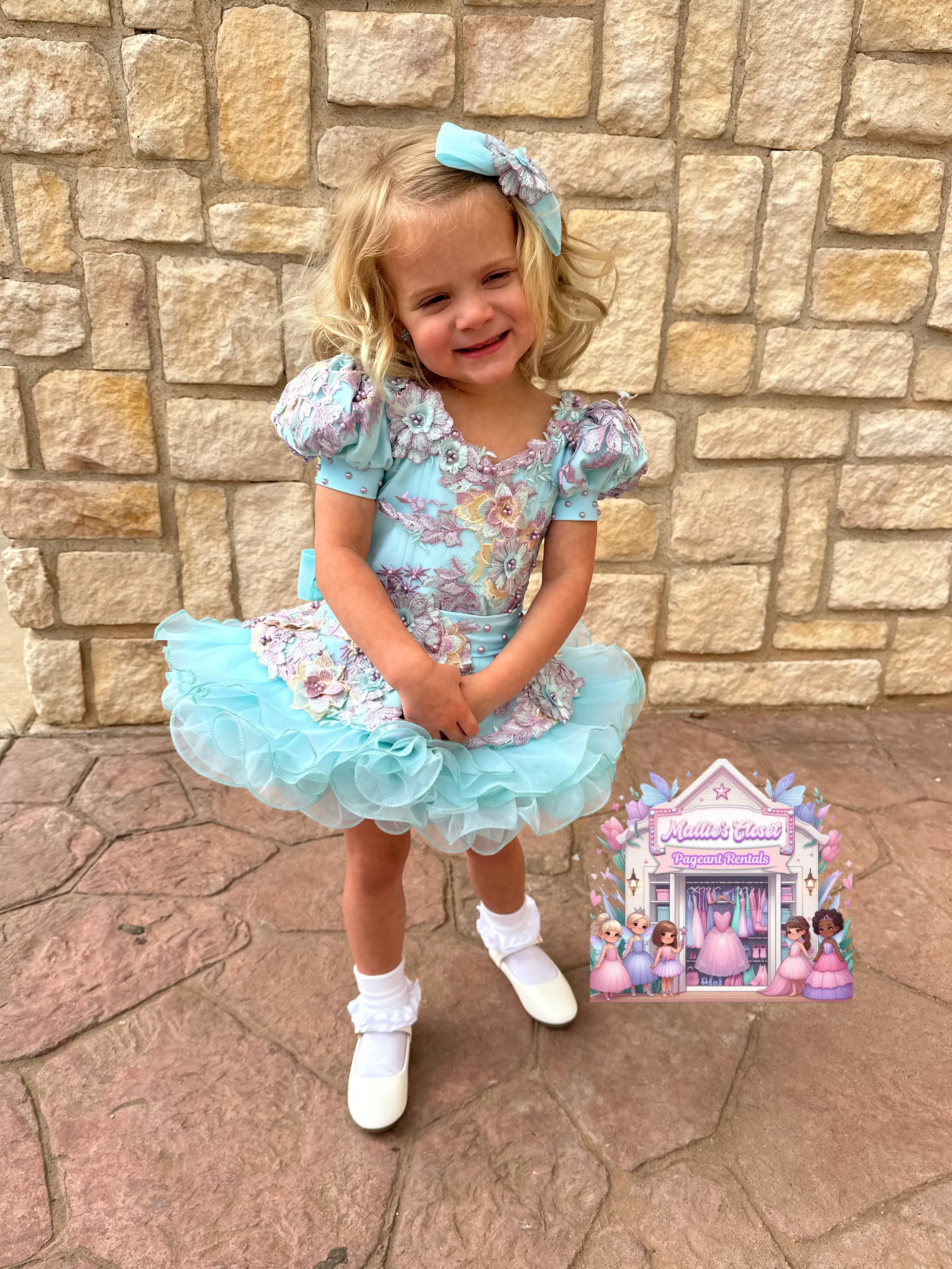 103-A Connie natural blue dress 