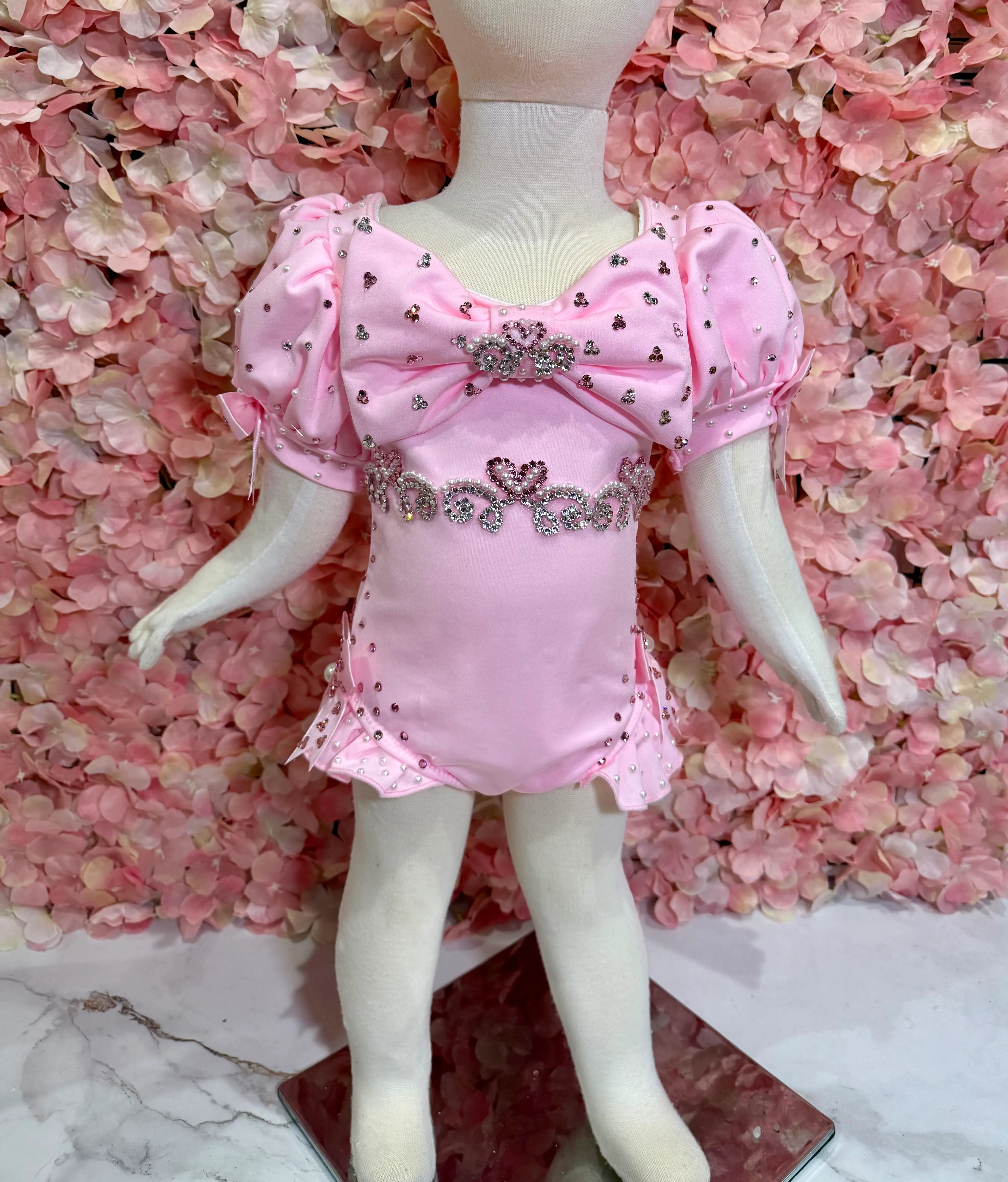 12/2-18/3 Mallie’s Closet Custom Pink Heart Glitz Swim