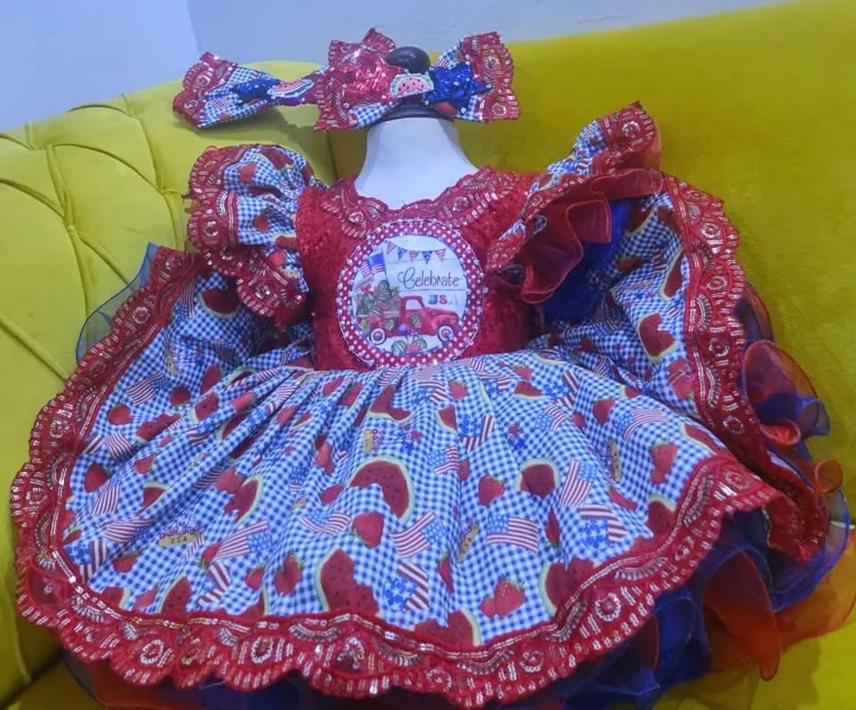 RM- 12/18 months Watermelon/Patriotic/RWB OOC