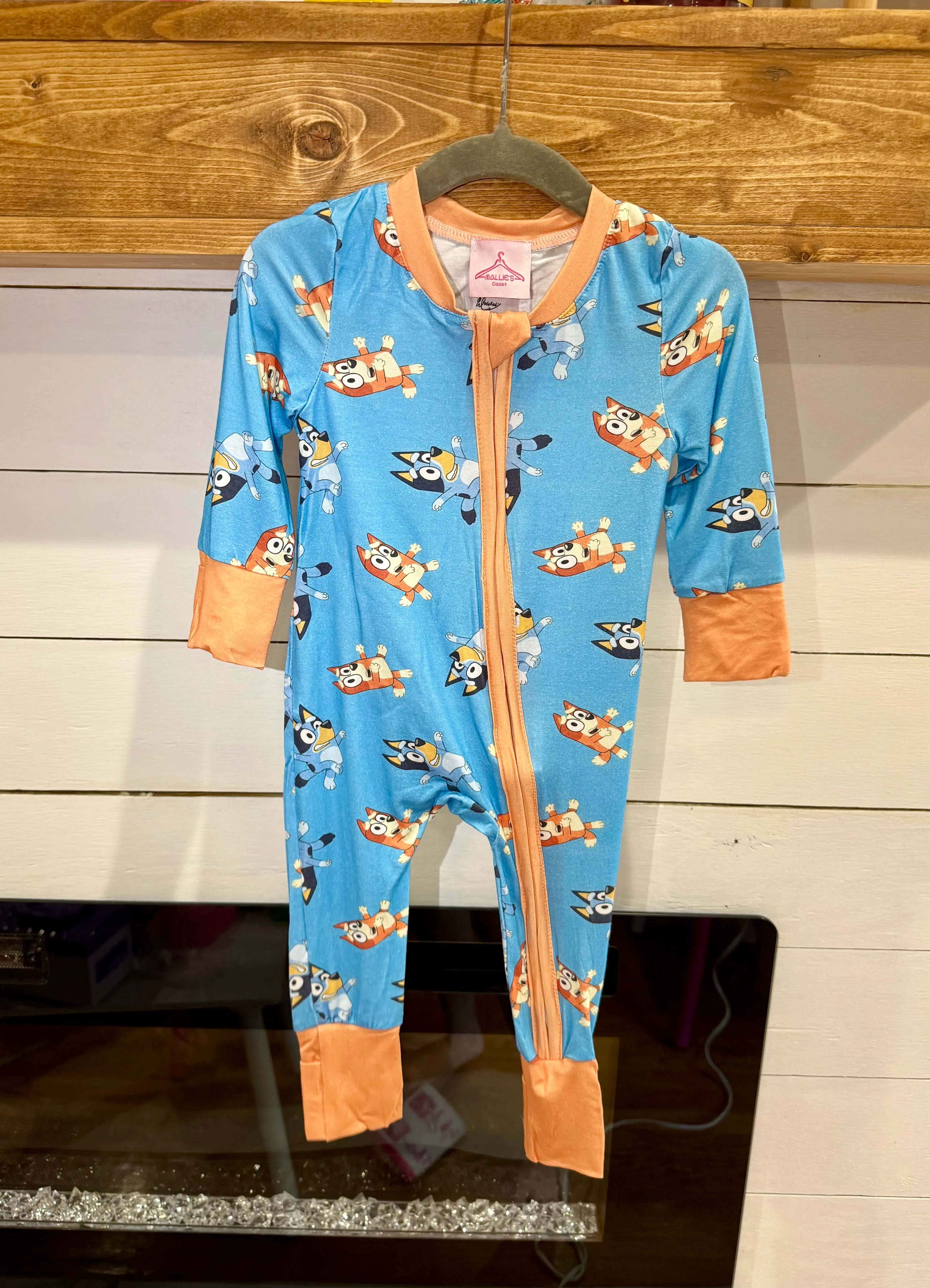 0/3 Month Bluey NO Ruffle Bamboo Jammies- MCC