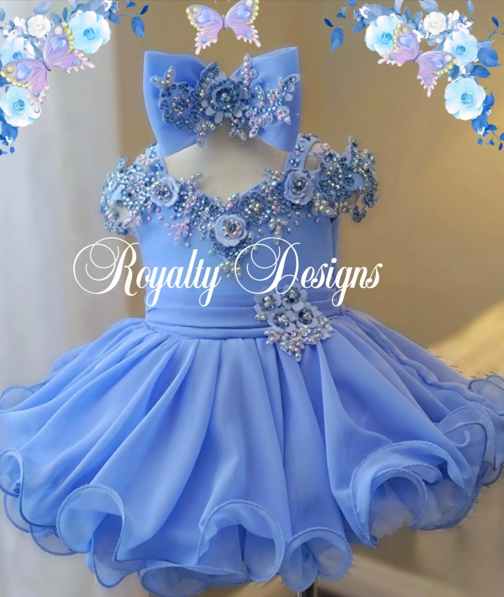 TT- 12/2 Periwinkle Royalty Designs